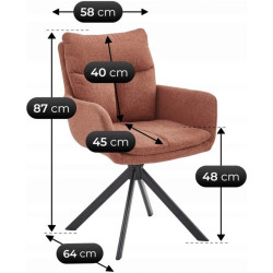 Scaun Mebel Elite Paul (Rude) Thumb