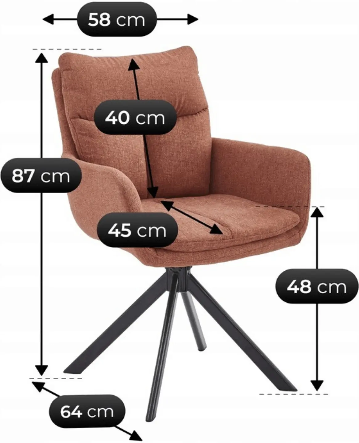 Scaun Mebel Elite Paul (Rude) - 7