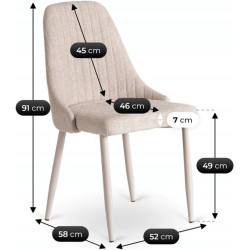 Стул Mebel Elite Torino (Cream) Thumb