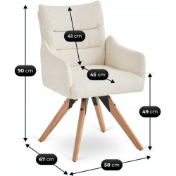 Scaun Mebel Elite Willa (Cream) Thumb