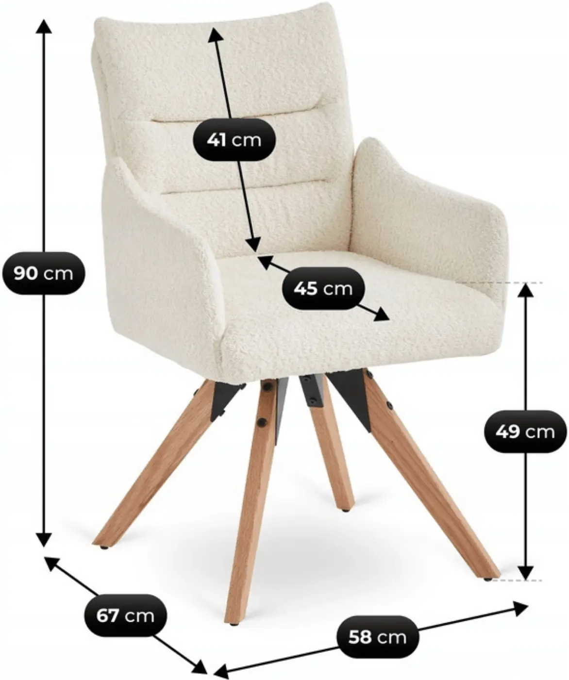Scaun Mebel Elite Willa (Cream) - 6