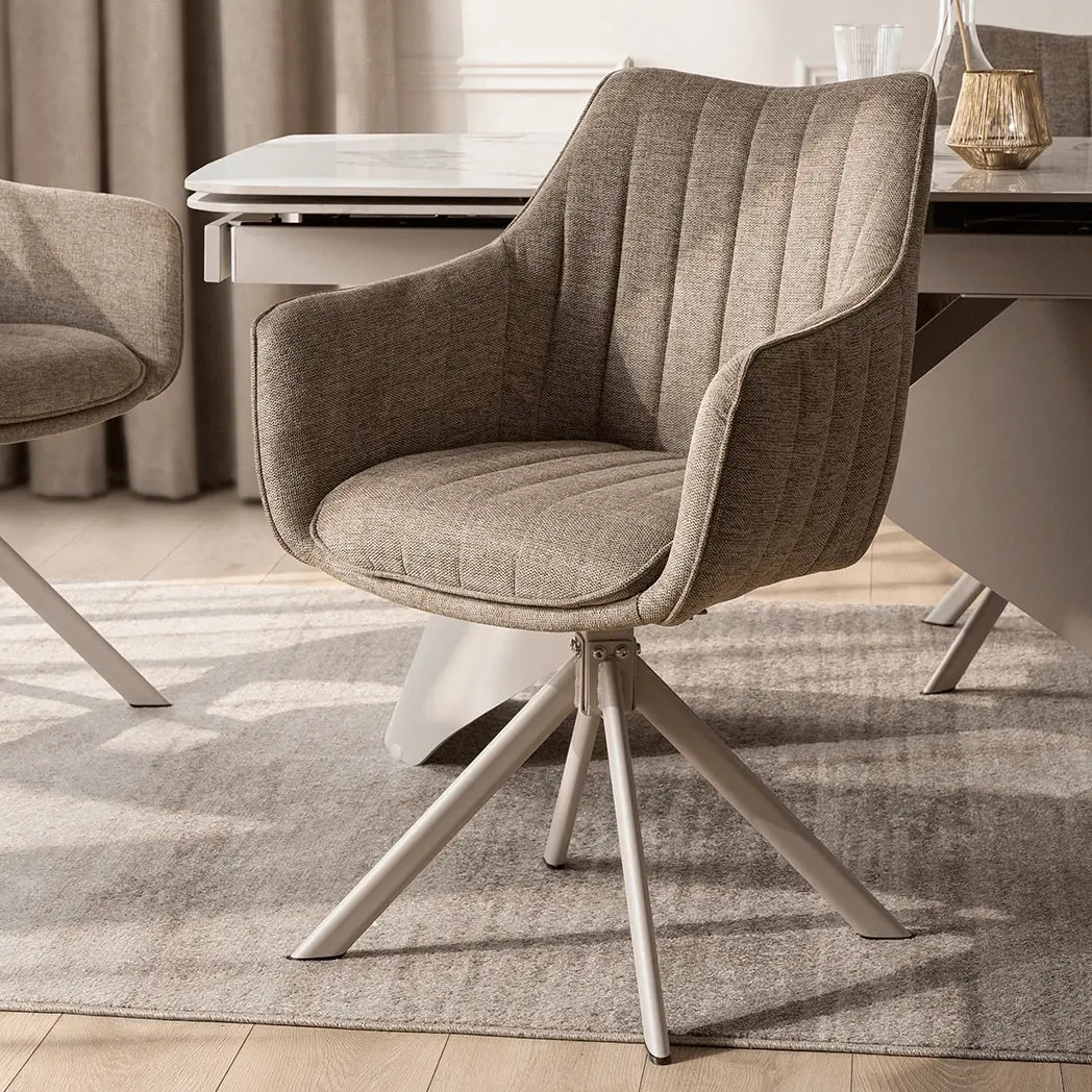 Стул поворотный Mebel Elite Aspen 2 (Beige/Cashmere) - 9