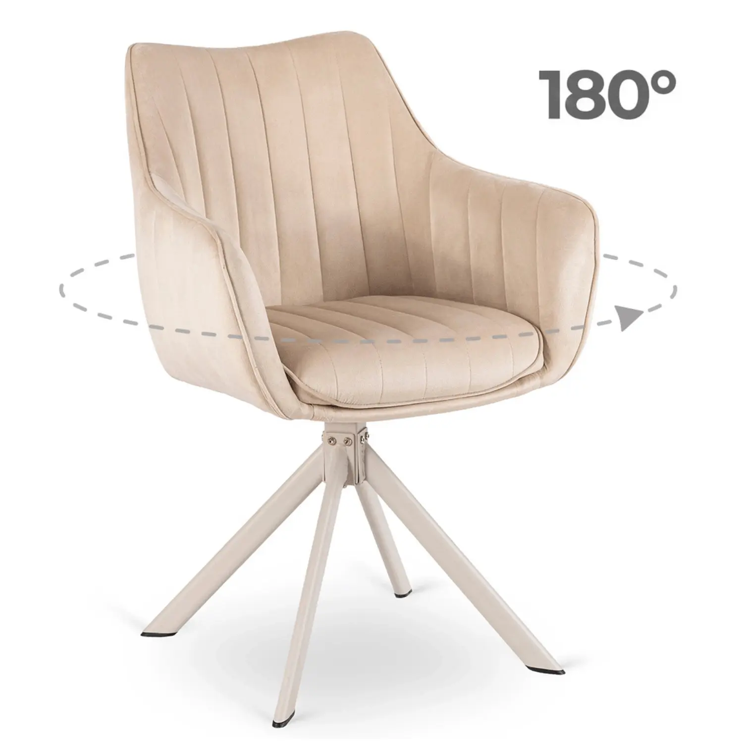 Стул поворотный Mebel Elite Aspen (Cream/Cashmere) - 2