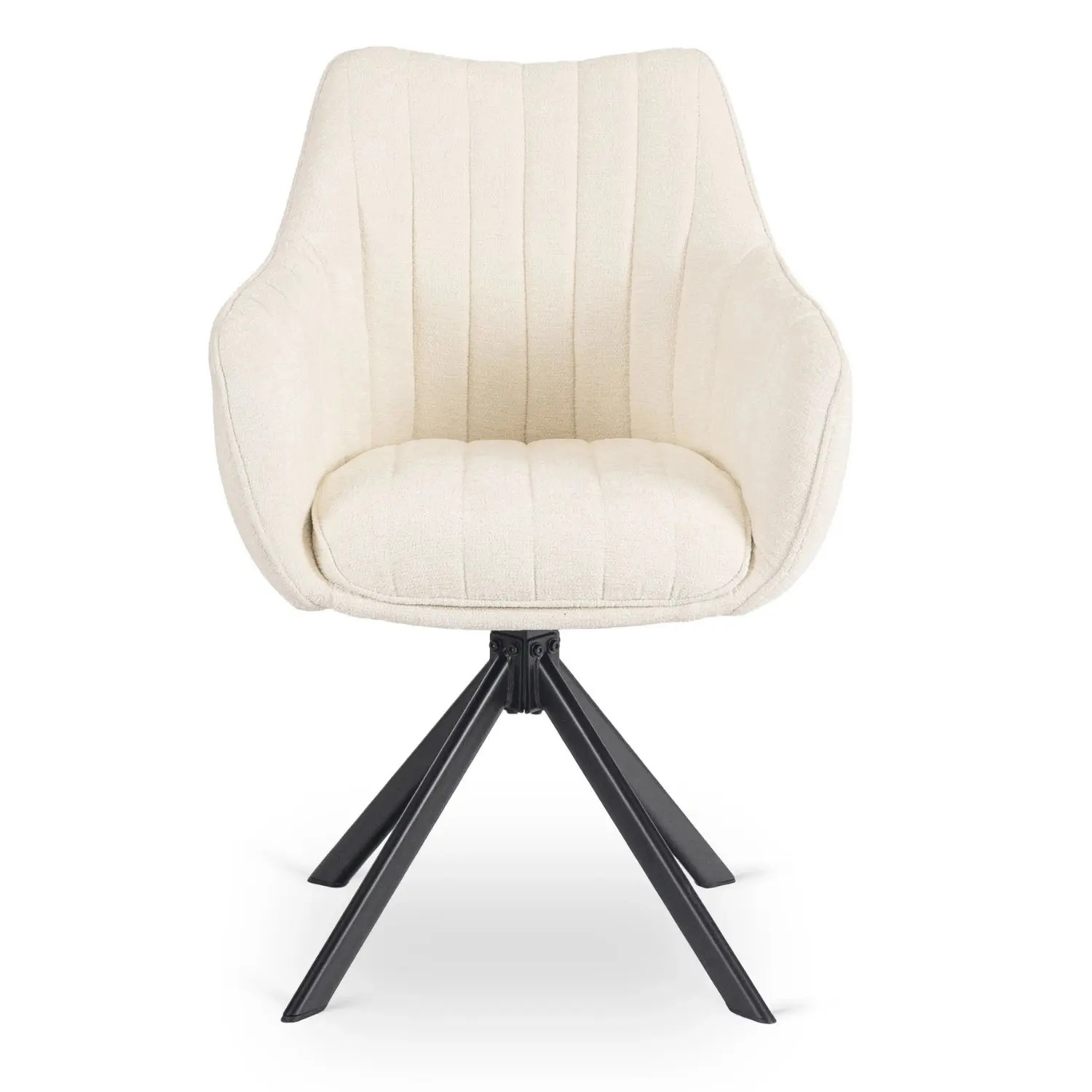 Стул поворотный Mebel Elite Baja (Cream/Black) - 3