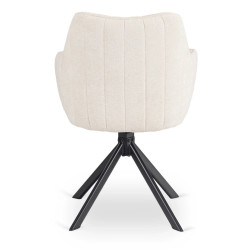 Стул поворотный Mebel Elite Baja (Cream/Black) Thumb