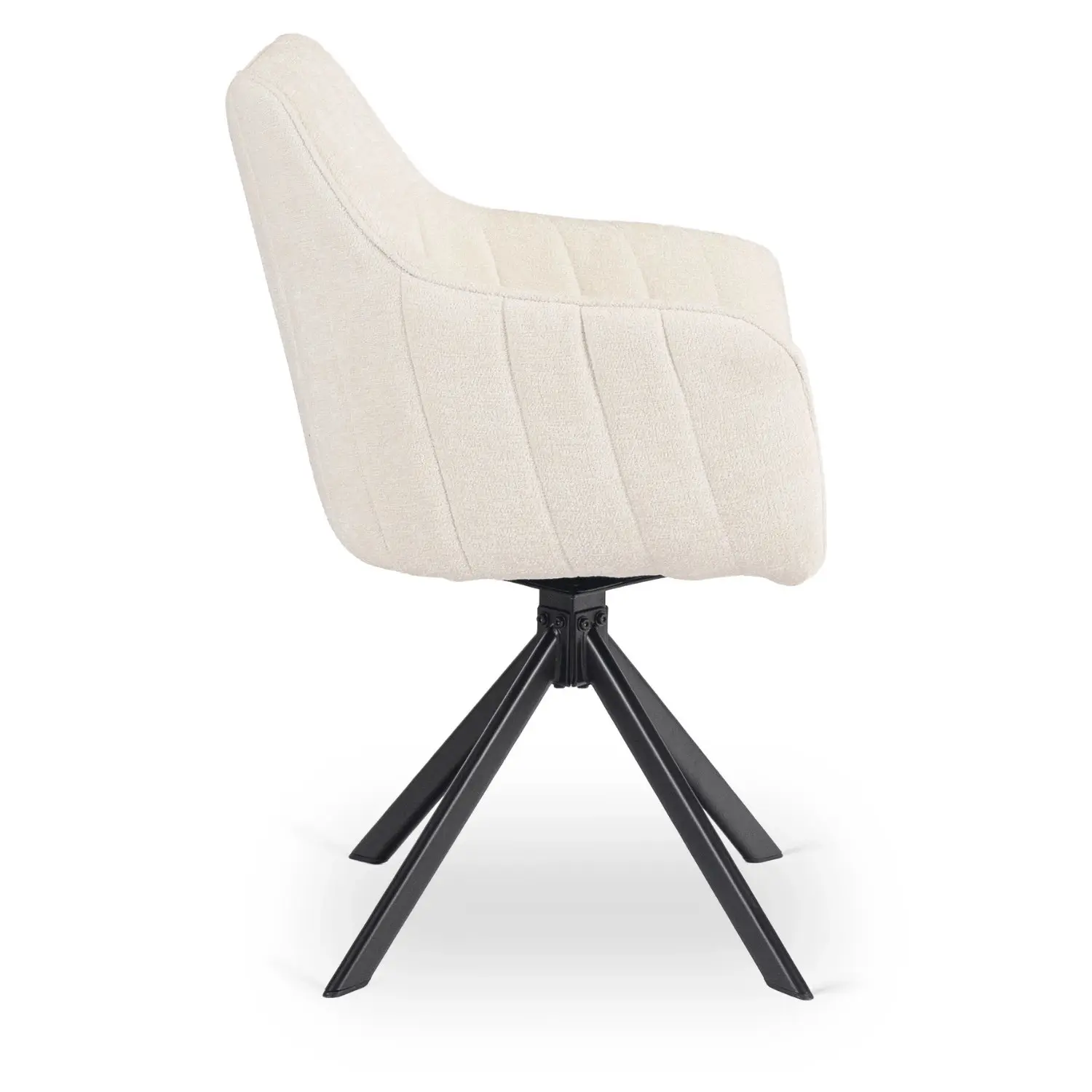 Стул поворотный Mebel Elite Baja (Cream/Black) - 5
