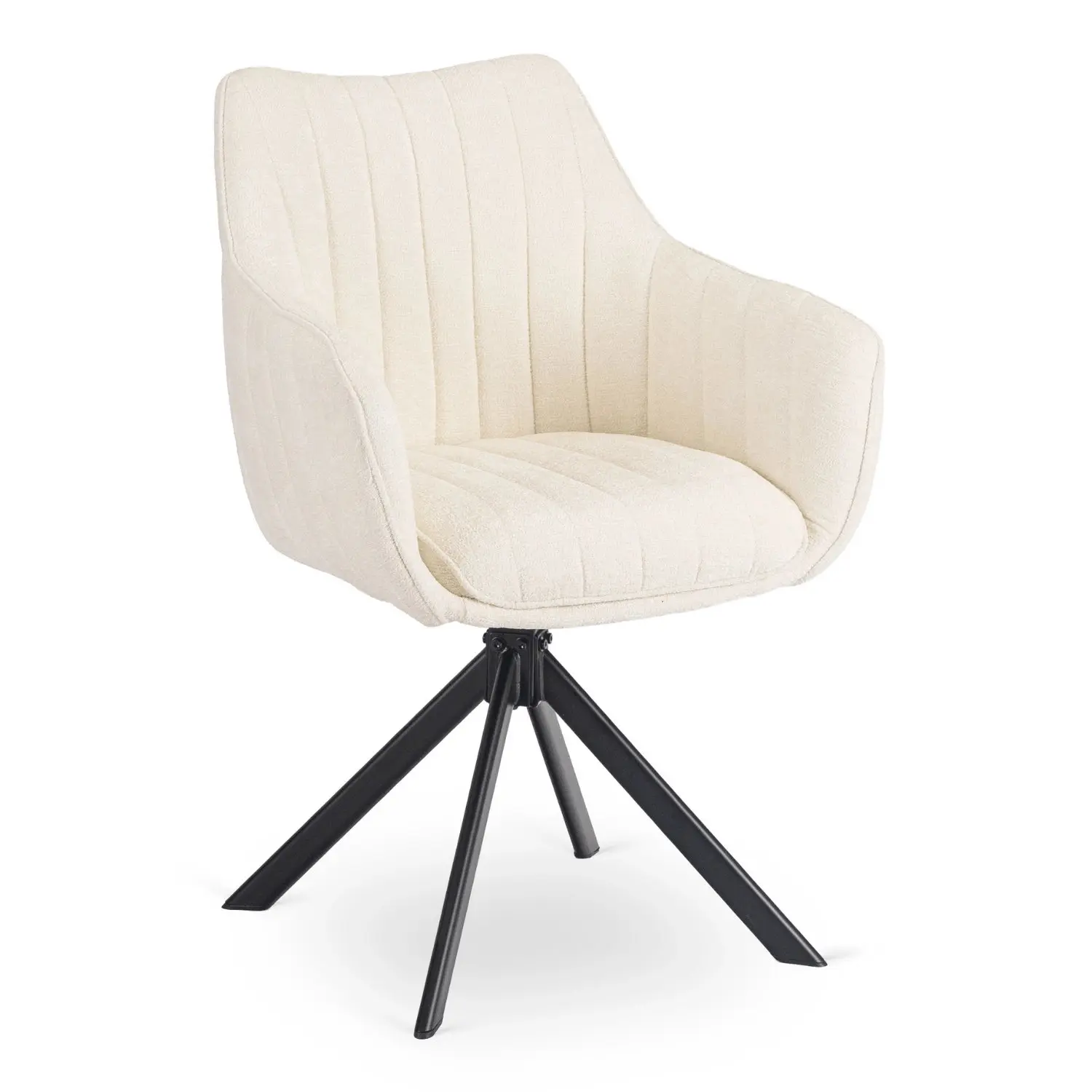 Стул поворотный Mebel Elite Baja (Cream/Black) - 9