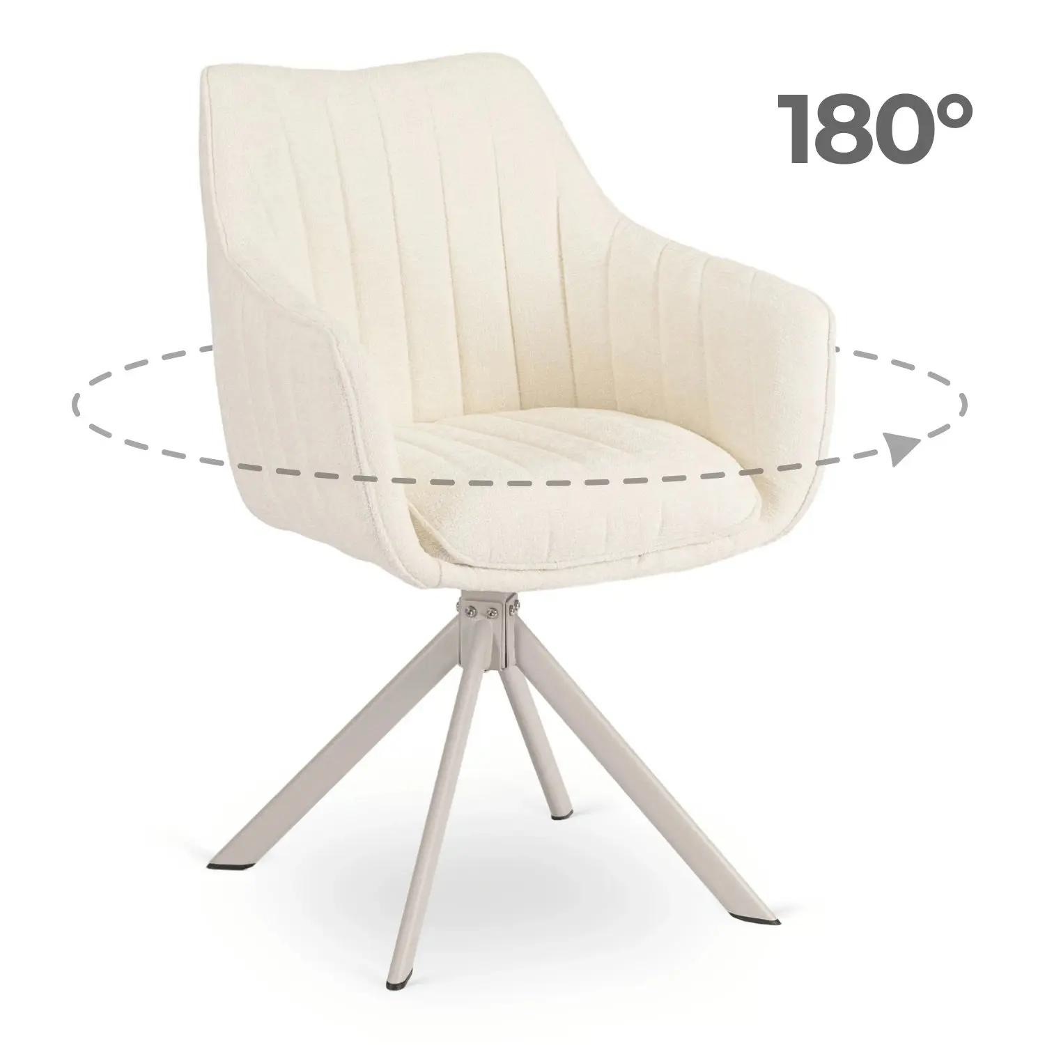Стул поворотный Mebel Elite Baja (Cream/Cashmere) - 2