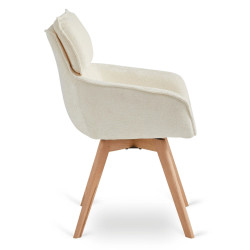Scaun rotativ Mebel Elite Dias (Cream) Thumb