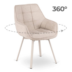 Стул поворотный Mebel Elite Mond (Cream) Thumb