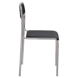 Стул Nowy Styl Ascona (Black/Chrome) Thumb