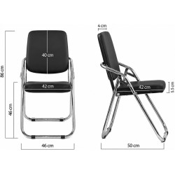 Складной стул Prestige Chairs HRC 609 (Black) Thumb