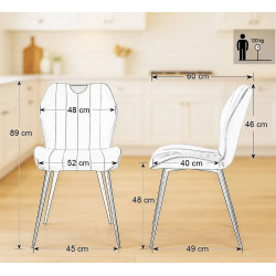 Scaun Prestige Chairs BUC 204 (Grey) Thumb