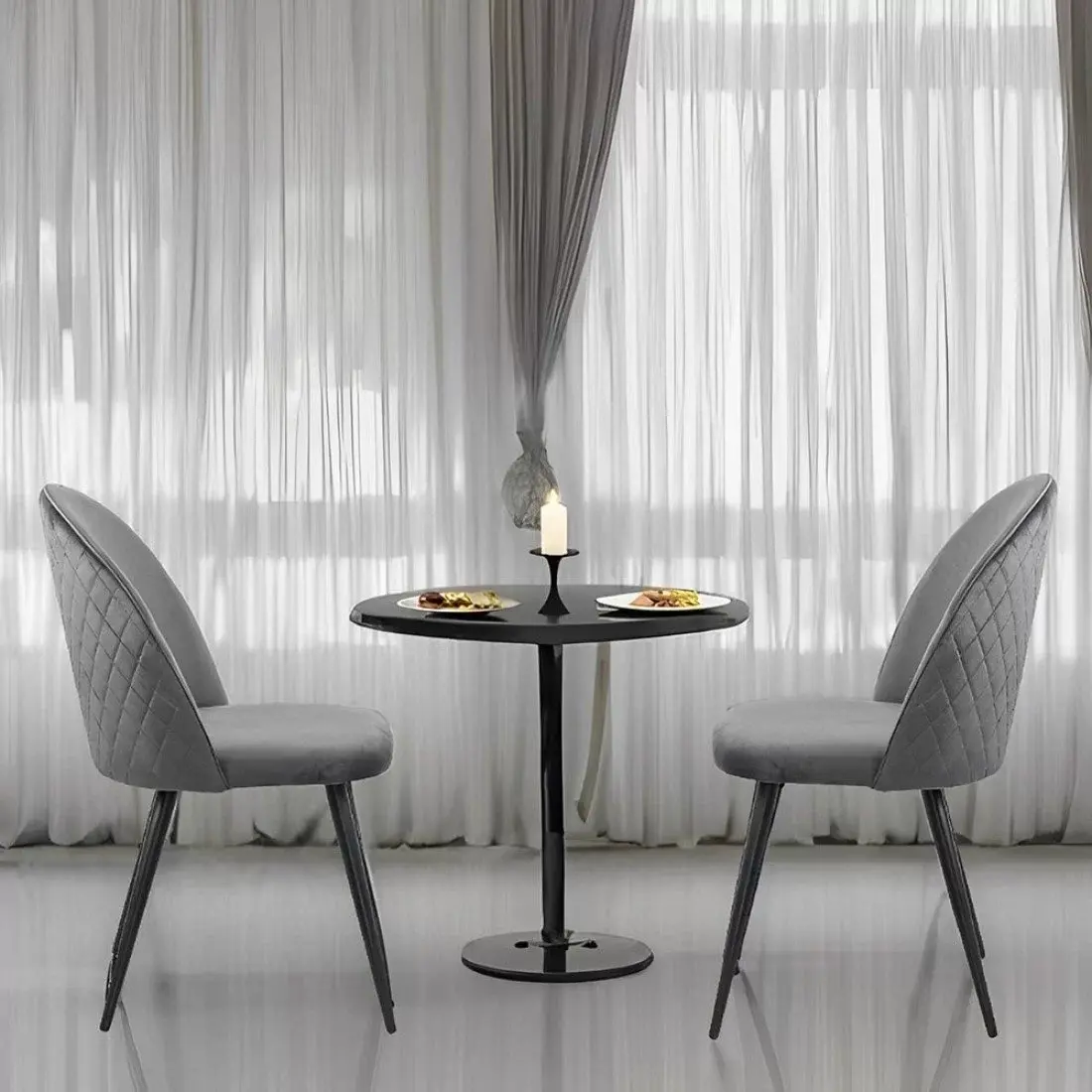 Стул Prestige Chairs BUC 207 (Grey/Black) - 8