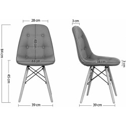 Scaun Prestige Chairs BUC 232 (Red) Thumb
