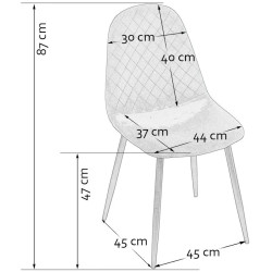Scaun Prestige Chairs BUC 237X (Turquoise) Thumb