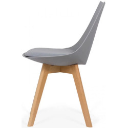 Стул Prestige Chairs BUC 245 (Grey/Natural) Thumb