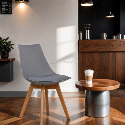 Стул Prestige Chairs BUC 245 (Grey/Natural) Thumb