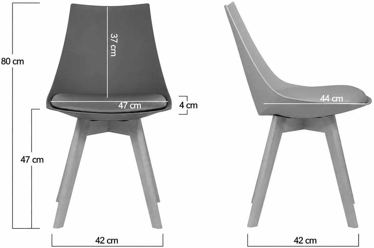 Стул Prestige Chairs BUC 245 (Grey/Natural) - 8