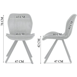 Стул Prestige Chairs BUC 248 (Grey) Thumb