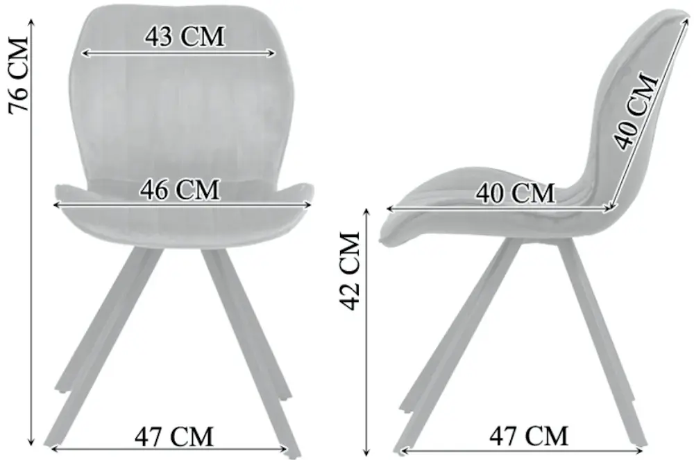 Стул Prestige Chairs BUC 248 (Grey) - 7