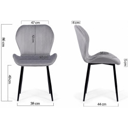Scaun Prestige Chairs BUC 248U (Grey) Thumb