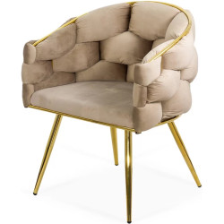 Стул Prestige Chairs BUC 251 (Beige/Gold) Thumb