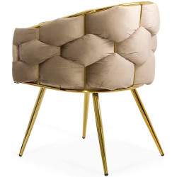 Стул Prestige Chairs BUC 251 (Beige/Gold) Thumb