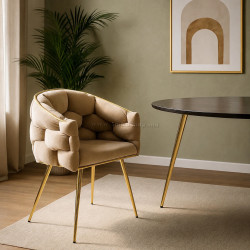 Стул Prestige Chairs BUC 251 (Beige/Gold)