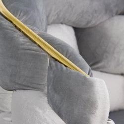 Scaun Prestige Chairs BUC 251 (Light Grey/Gold) Thumb