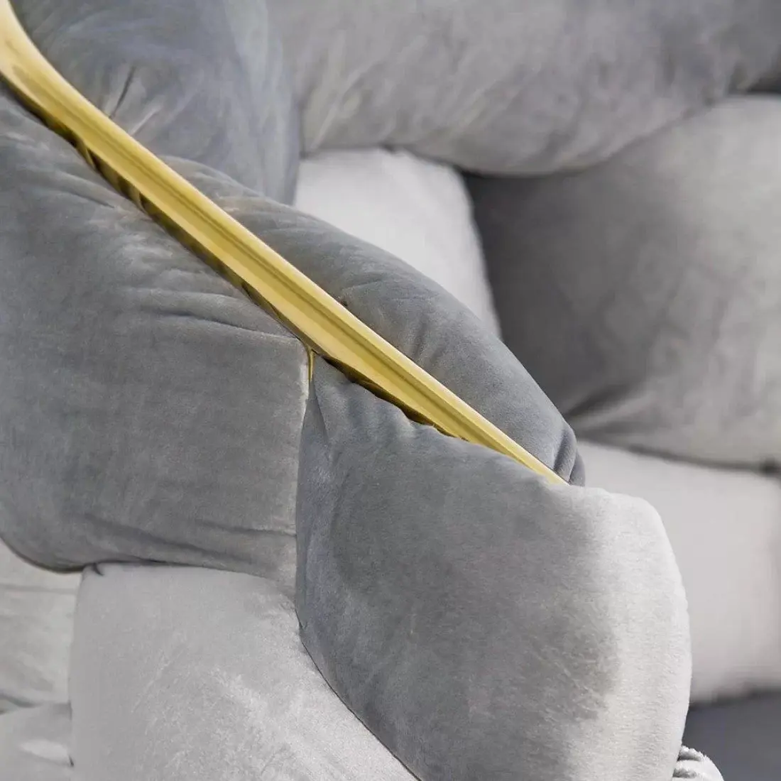 Scaun Prestige Chairs BUC 251 (Light Grey/Gold) - 4