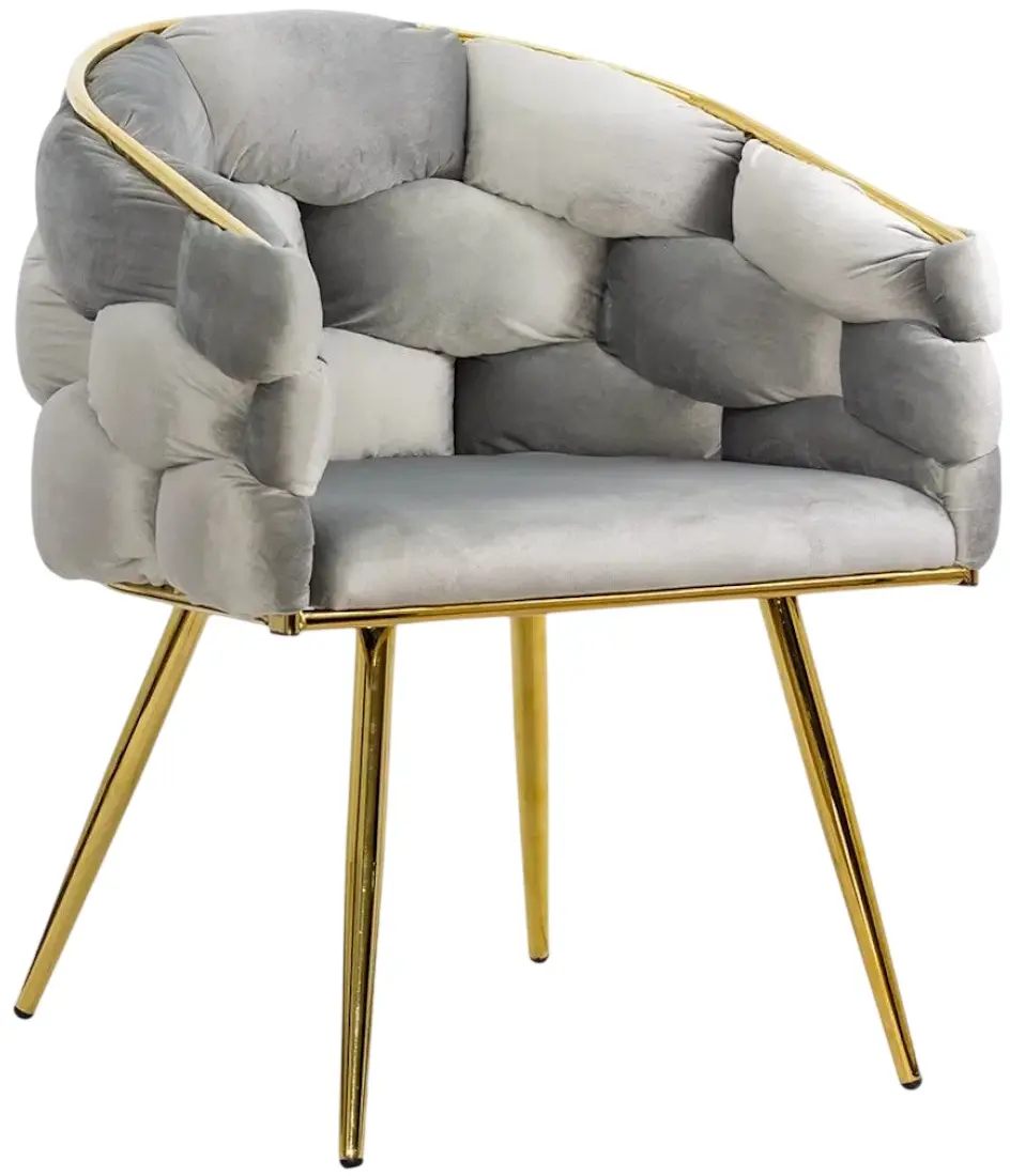 Scaun Prestige Chairs BUC 251 (Light Grey/Gold)