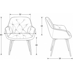 Scaun Prestige Chairs BUC 257 (Green) Thumb