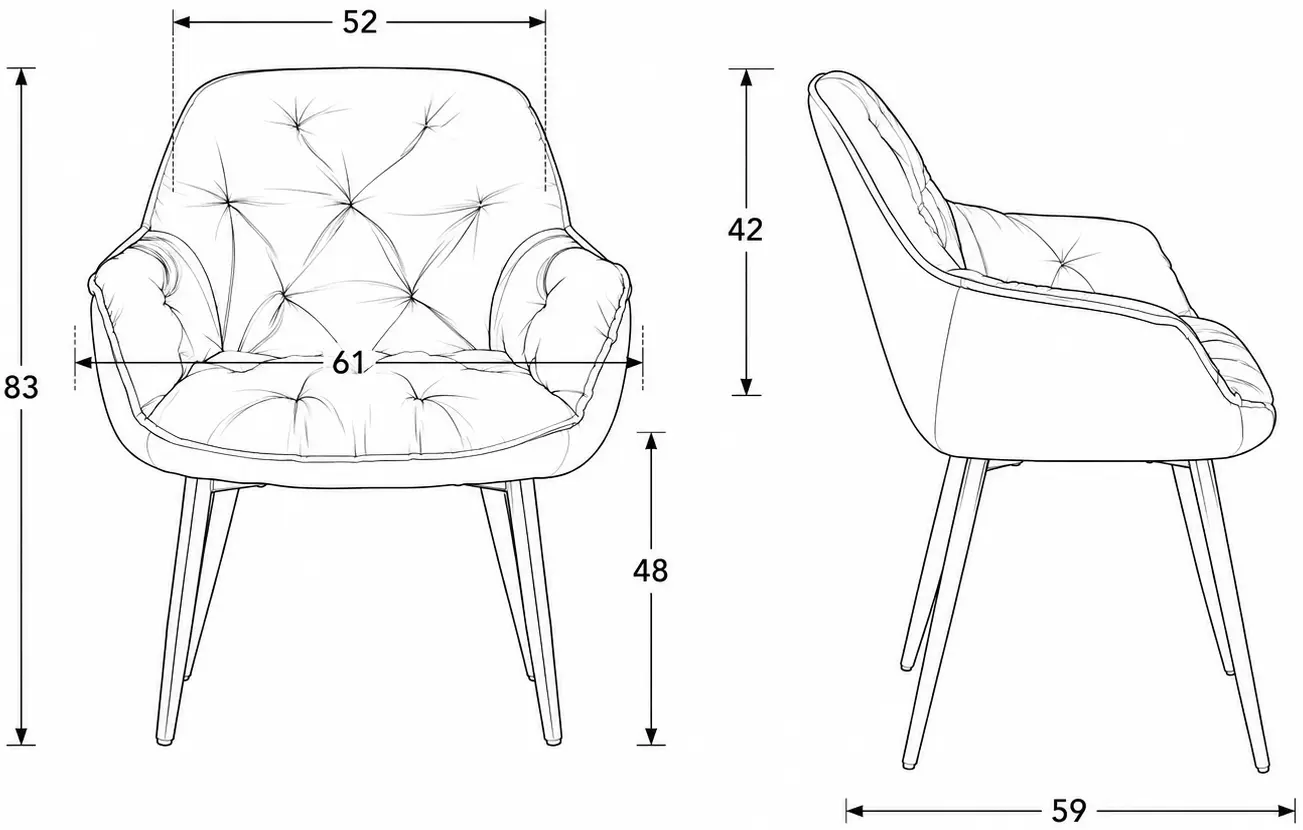 Scaun Prestige Chairs BUC 257 (Green) - 8