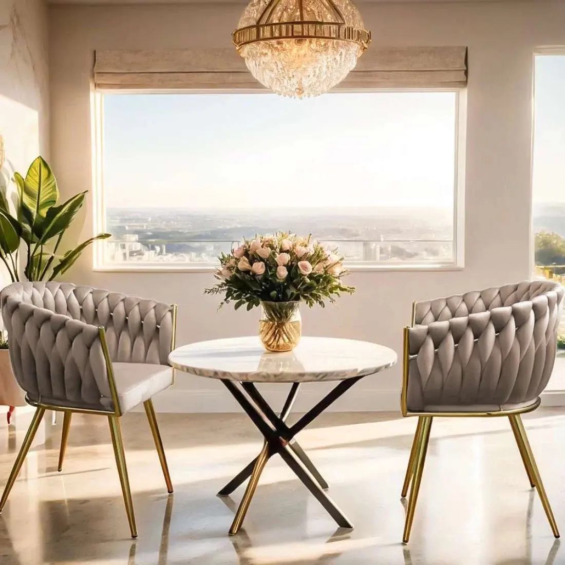 Стул Prestige Chairs BUC 261 (Beige/Gold) - 3
