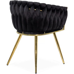 Стул Prestige Chairs BUC 261 (Black/Gold) Thumb