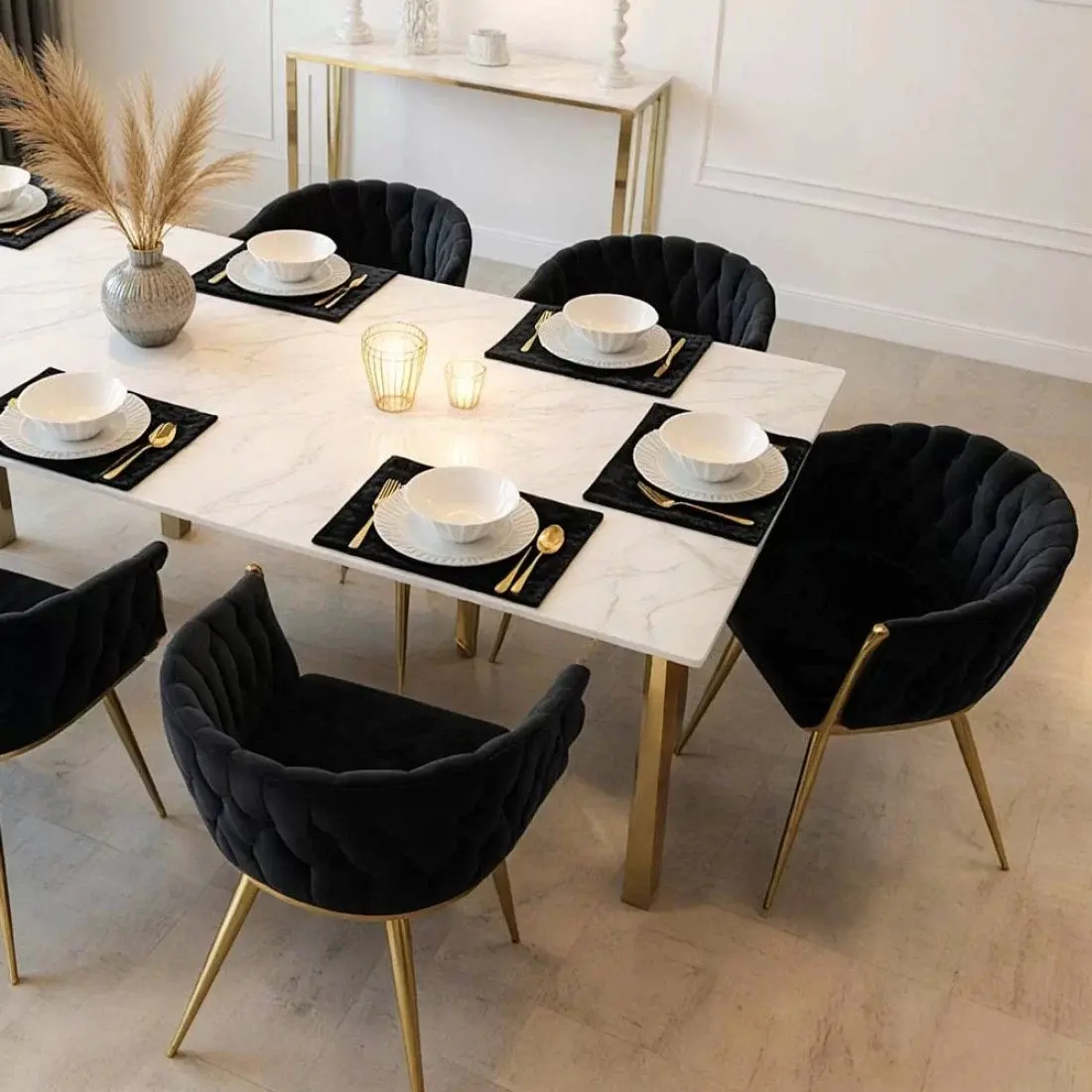 Стул Prestige Chairs BUC 261 (Black/Gold) - 5