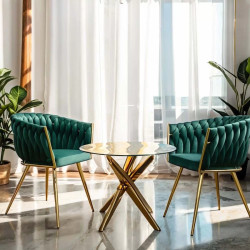 Стул Prestige Chairs BUC 261 (Green/Gold) Thumb