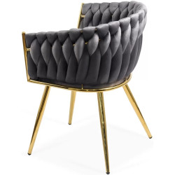 Стул Prestige Chairs BUC 261 (Grey/Gold) Thumb