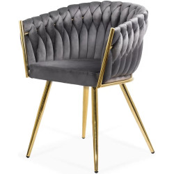 Стул Prestige Chairs BUC 261 (Grey/Gold) Thumb