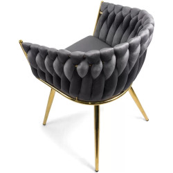 Стул Prestige Chairs BUC 261 (Grey/Gold) Thumb