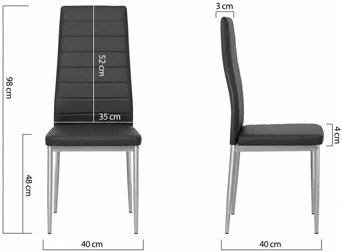 Стул Prestige Chairs BUC 263 (Black) - 5