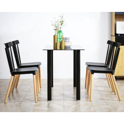 Scaun Prestige Chairs HRC 595 (Black/Natural) Thumb