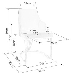 Стул Signal Alure Bluvel 28 (Beige/Gold) Thumb