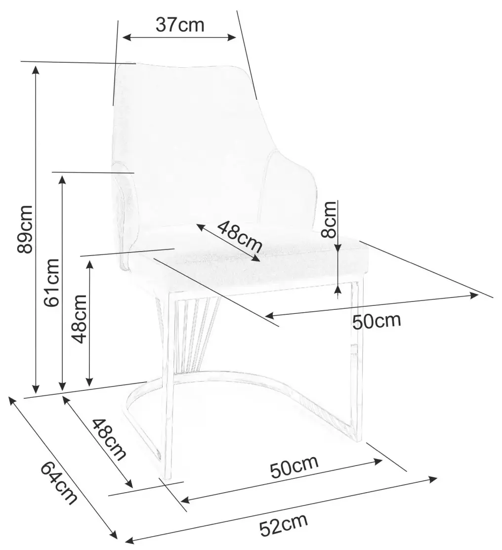 Стул Signal Alure Bluvel 28 (Beige/Gold)