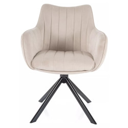 Стул Signal Azalia Bluvel 30 (Light Beige/Black) Thumb