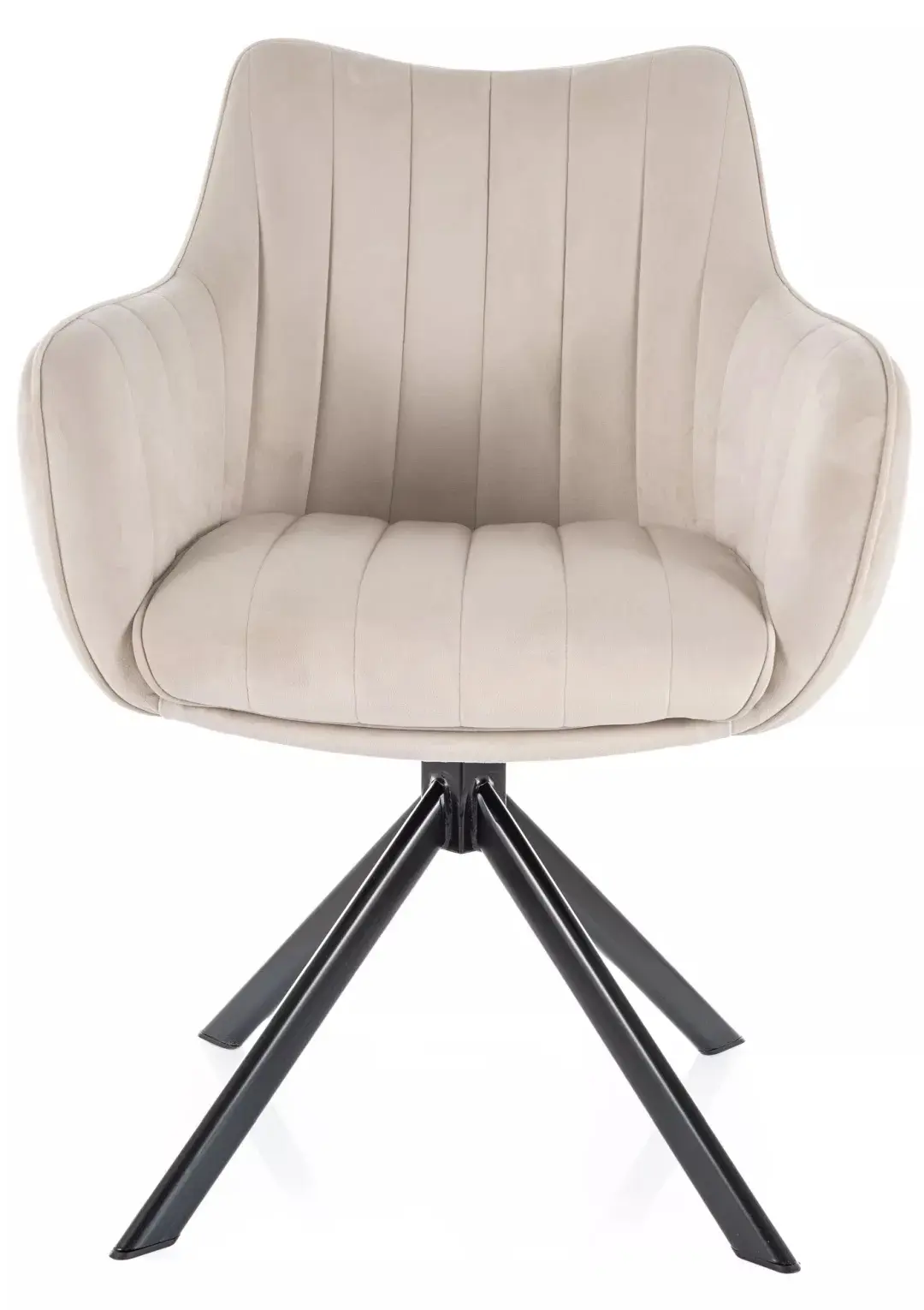 Стул Signal Azalia Bluvel 30 (Light Beige/Black) - 3