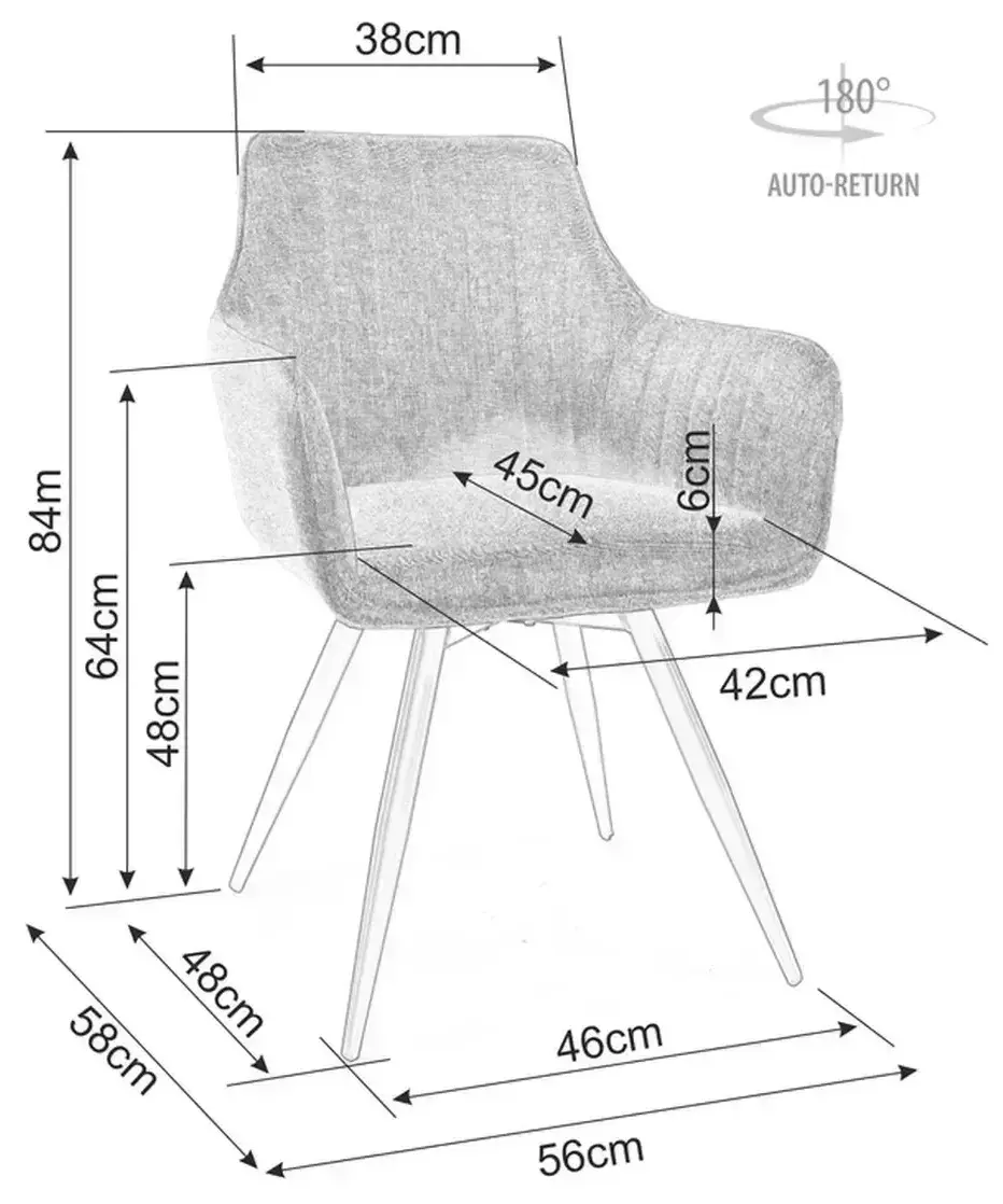 Scaun Signal Ballo Brego 31 (Light Beige/Black)