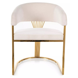 Scaun Signal Crown Bluvel 22 (Light Beige/Gold) Thumb