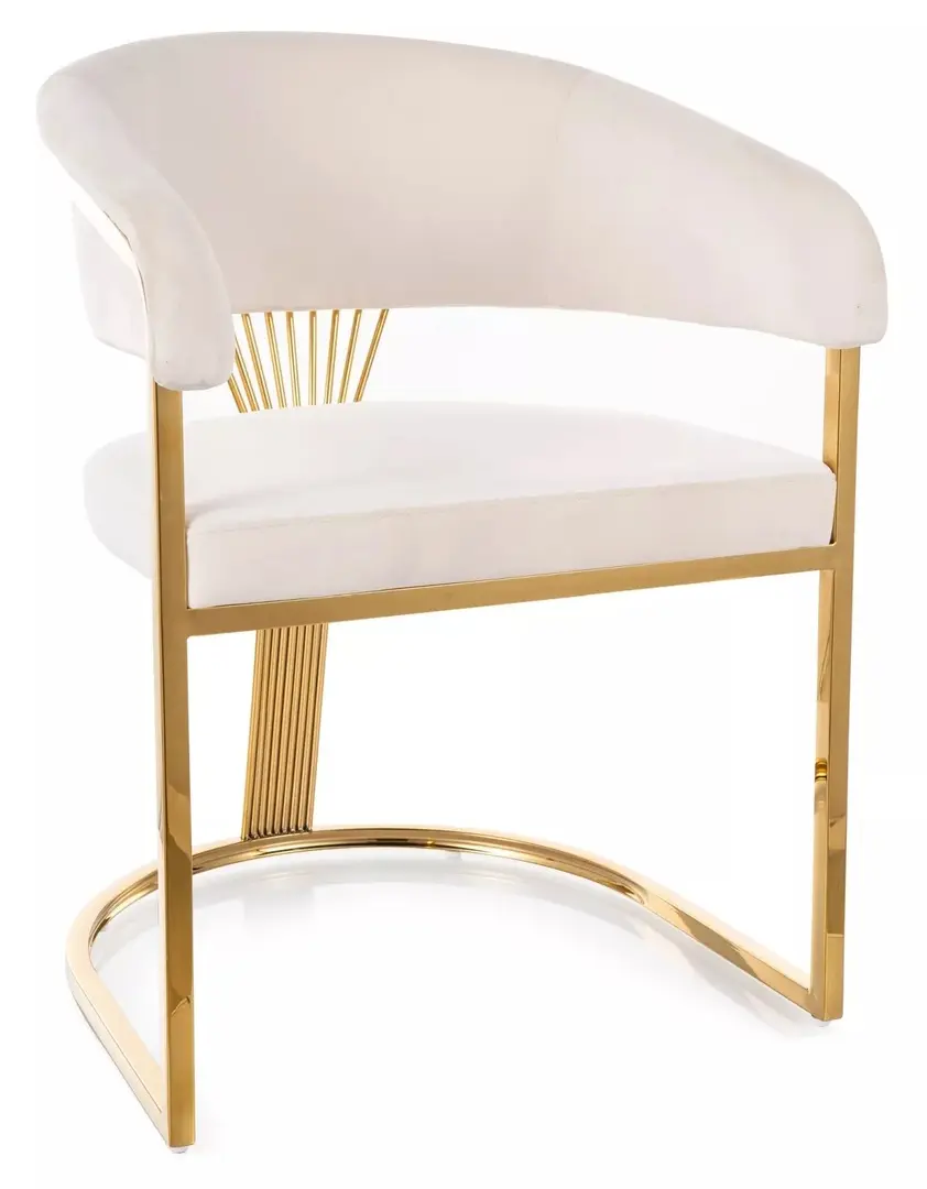 Scaun Signal Crown Bluvel 22 (Light Beige/Gold)